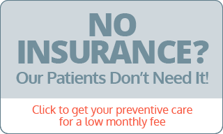 Patient Loyalty Program Sign - Loyal patients don't need insurance.